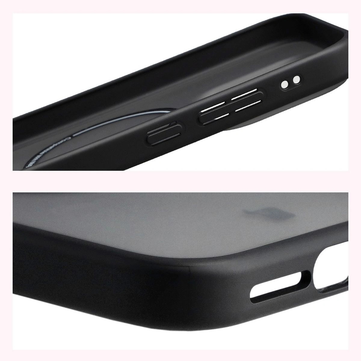 Husa, Bizon Case MatteO pentru Xiaomi 17, Fumuriu-Negru