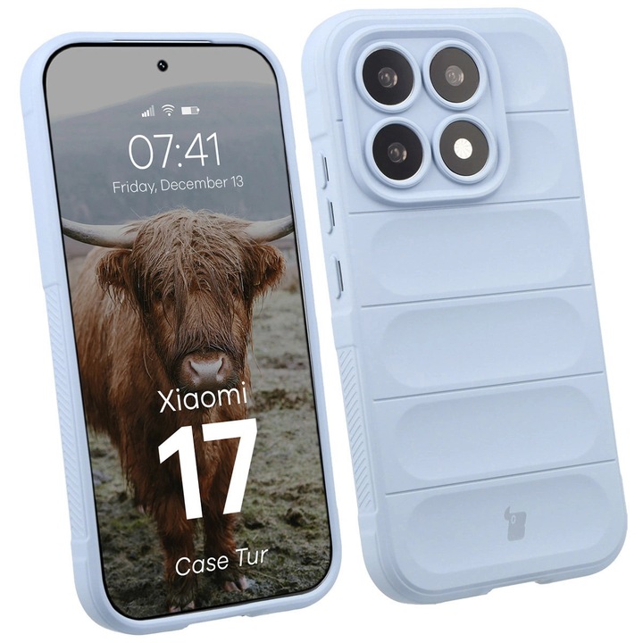Husa, Bizon Case Tur pentru Xiaomi 17, Albastru Deschis
