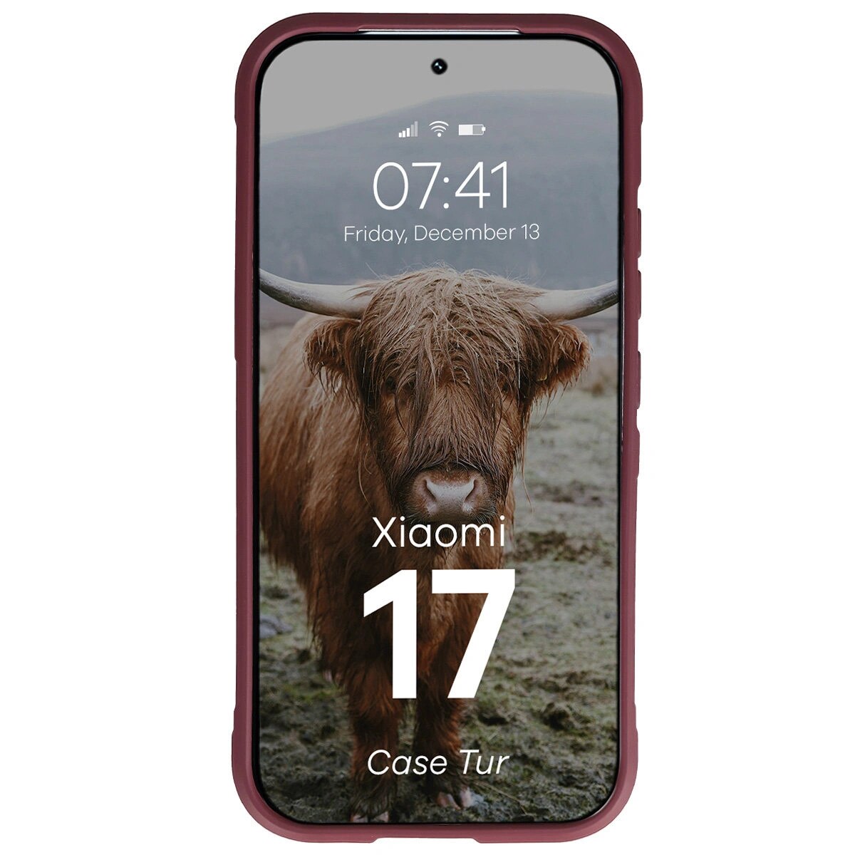 Husa, Bizon Case Tur pentru Xiaomi 17, Rosu Inchis