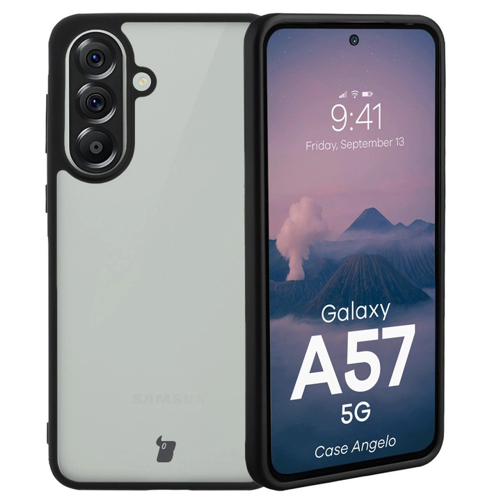 Калъф, Bizon Case Angelo за Samsung Galaxy A57 5G, Оцветена С Черна Рамка
