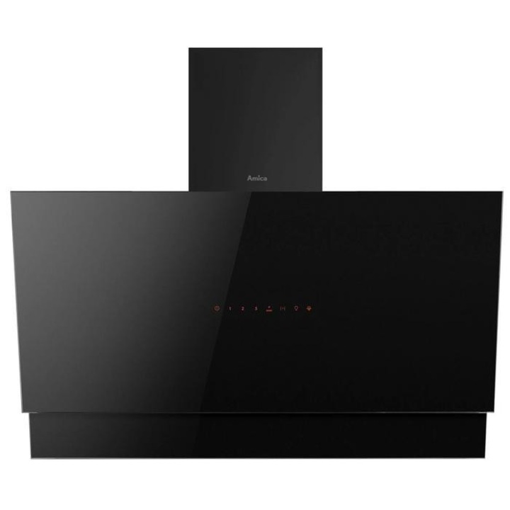 Hota Amica OKC9651BS HC, design elegant, control senzorial, neagră