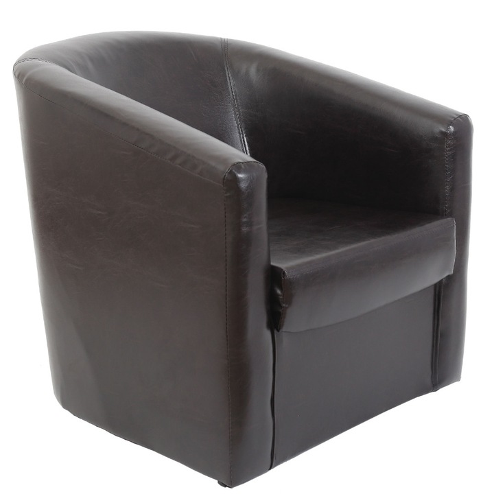 Fotoliu Tudor imitatie piele - wenge 21835