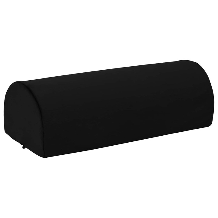 Perna pentru suportul picioarelor vidaXL, neagră, catifea, 42x18x13cm