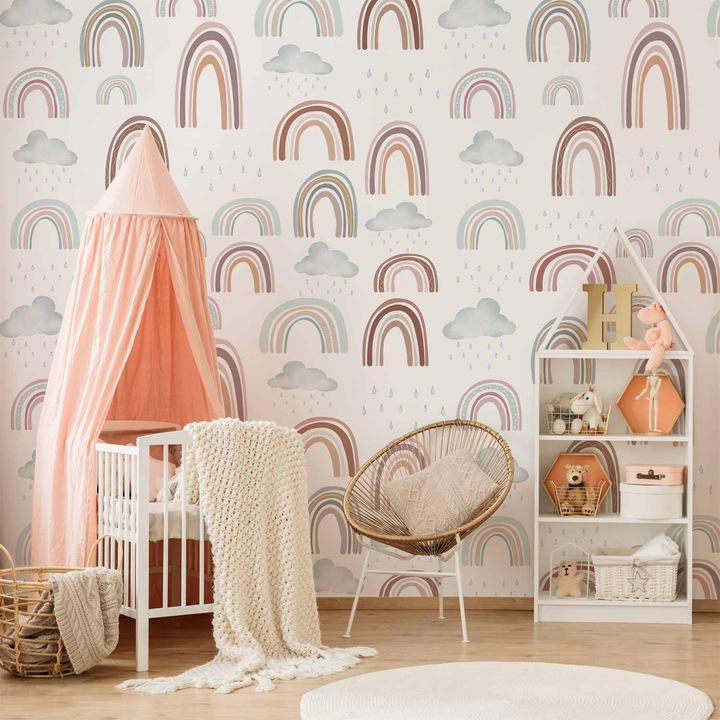 Vízálló fotótapéta - Szivárvány Eső Után - 500 x 350 cm