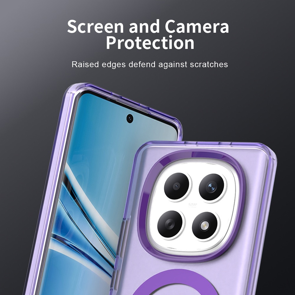 Husa premium pentru Xiaomi Redmi Note 15 4G, 5G VivaShell Fusion compatibila MagSafe, Anti-Shock - Protectie Avansata Display & Camera - Design Slim si Elegant - mov
