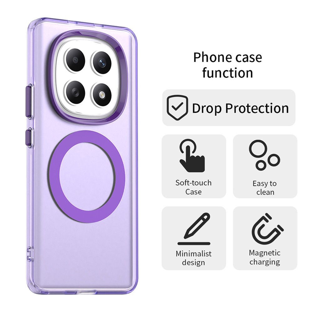 Husa premium pentru Xiaomi Redmi Note 15 4G, 5G VivaShell Fusion compatibila MagSafe, Anti-Shock - Protectie Avansata Display & Camera - Design Slim si Elegant - mov