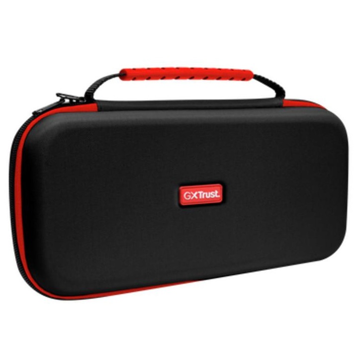 Husa de depozitare Trust GXT1251 pentru Nintendo Switch 2, capacitate mare, rezistent la șocuri, negru