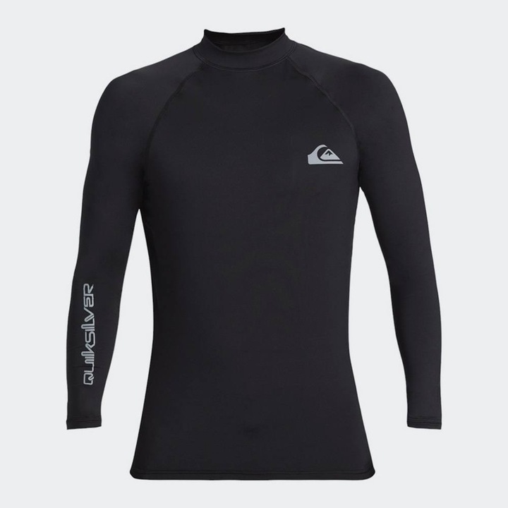 Bluza sport barbati, QUIKSILVER, protectie UV 50+, negru, poliester/elastan