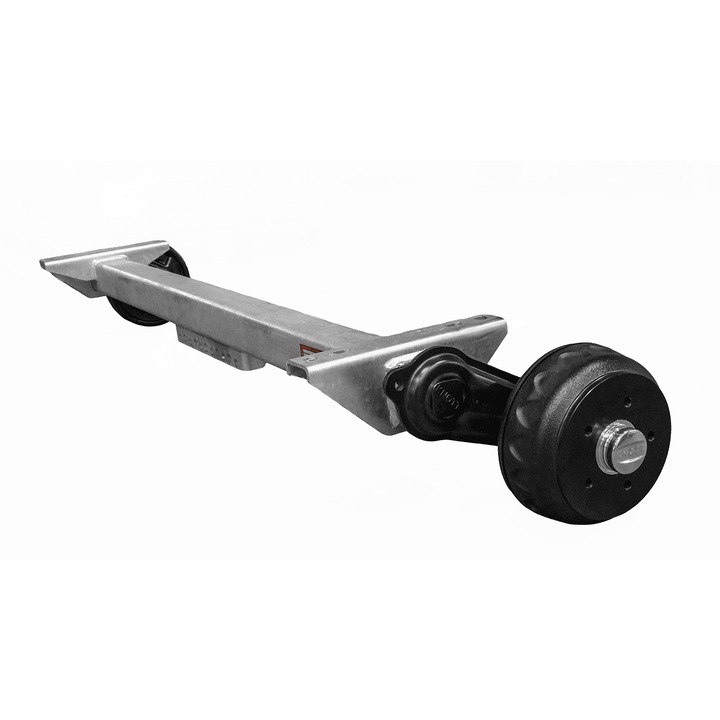 Osie Cu Franare, Knott, Vgb13 m, Capacitate Maxima 1350 kg, Distanta Gaurilor De Montare 1300 mm, Distanta Butucilor 1770 mm, Distanta Suruburilor 5 x 112, 1300 x 1770 mm, Metal Negru