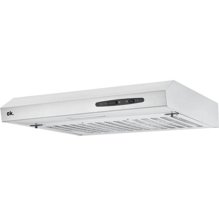 Hota sub DULAP OK OHO 164 M, 60cm, argintie, iluminare LED, 3 viteze