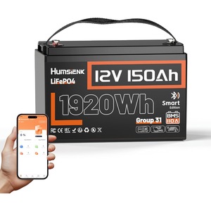 24V 150Ah LiFePO4 Accu - Diep Cyclus Lithiumbatterij met Geïntegreerd