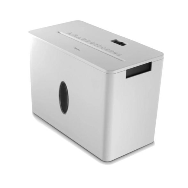 Distrugator documente Hama Safe X40, taiere in fasii, nivel de securitate P-4, 8 litri