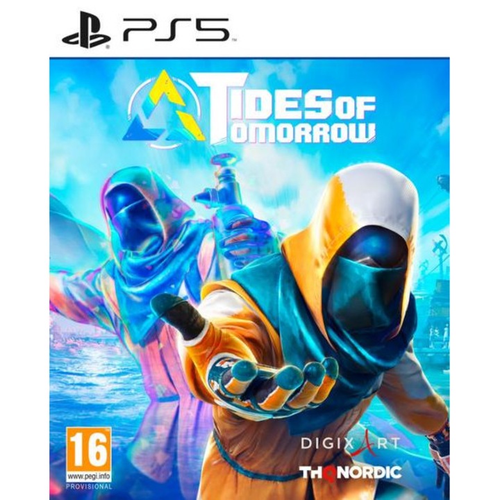 Joc PS5 Tides of Tomorrow, PLAION, aventura postapocaliptica, multiplayer, multicolor