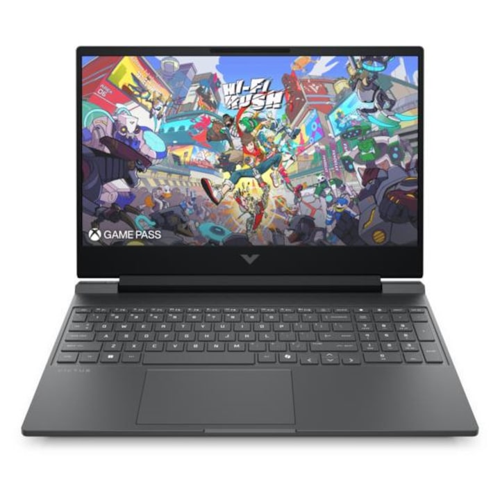 Laptop HP Victus 15-fb3074nw, AMD Ryzen AI 7, 24 GB RAM, 512 GB SSD, GeForce RTX 5060, 15.6" FHD 144 Hz, gri