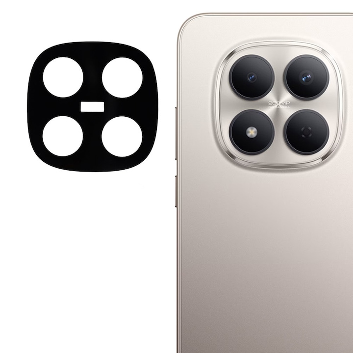 Folie Camera pentru Xiaomi Redmi Note 15 Pro 5G Daden din sticla, Full Cover, Protectie Profesionala, Ultra Rezistenta, Calitate Premium, Negru