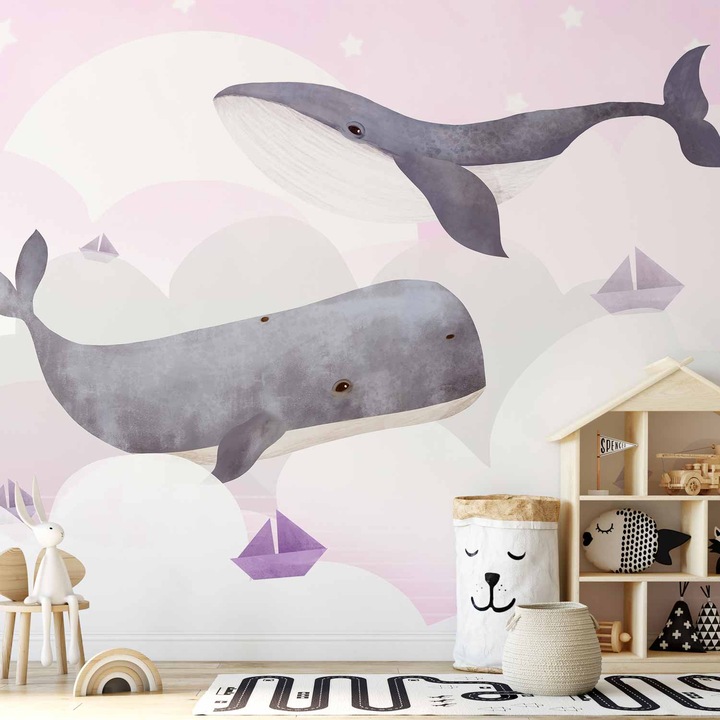 Fototapet Premium - Dream Of Whales - 200 x 140 cm