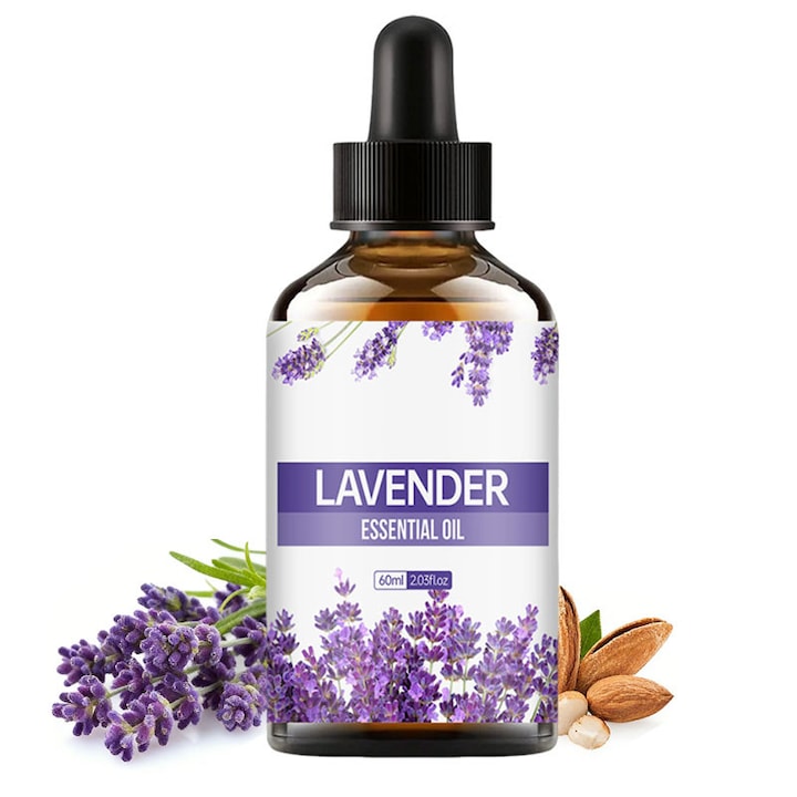 Ulei de masaj cu lavanda, masaj calmant si relaxant, potrivit pentru terapie prin masaj, contine uleiuri esentiale din seminte de struguri si migdale dulci, de calitate spa, cu efecte calmante si linistitoare