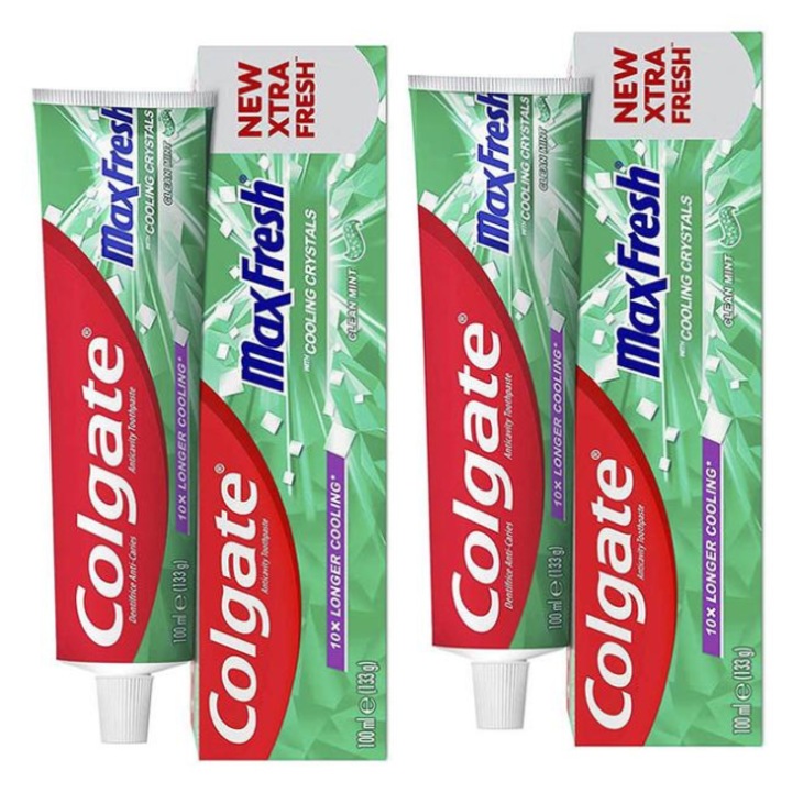 Set 2x Pasta de dinti Colgate MaxFresh, mint, 100 ml