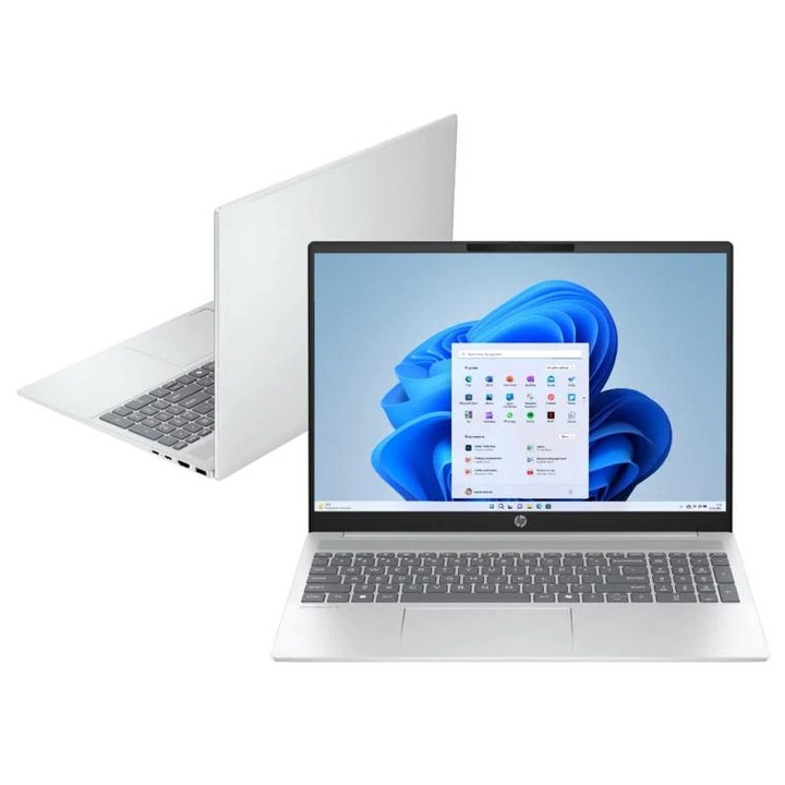 Laptop HP OmniBook 5, 16", 2K, AMD Ryzen 5 8540U, 16 GB RAM, 512 GB SSD, Argintiu