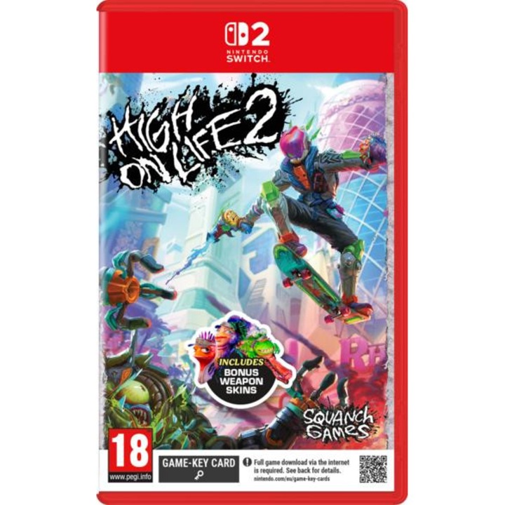 Joc Nintendo Switch 2 High on Life, suport DualSense, mecanica de miscare, multicolor