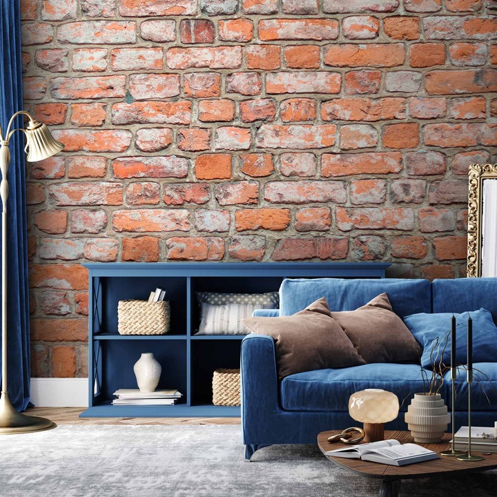 Fotótapéta Artgeist Loft, régi vörös tégla modell, többszínű, 50cm széles