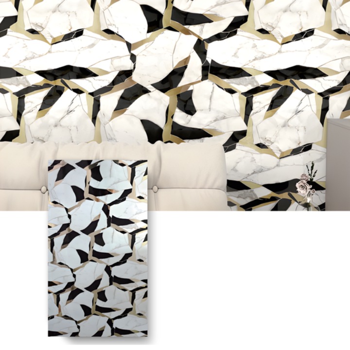 Tapet autocolant tip marmura HOZRO, set 5 role x 1.2 × 3 m, model 602-2, solutie eleganta pentru decor interior, Spatii Comerciale, Birouri, Baie, Bucatarie, Holuri, premium