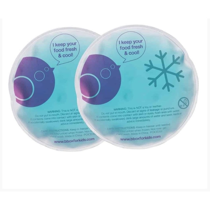 Комплект охлаждащи гел пакети за кутии за обяд, 2 броя, B.Box