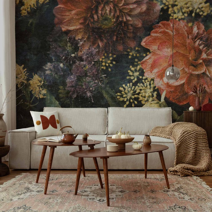 Fotótapéta Artgeist Retro flori multicolor 50xvariaza cm