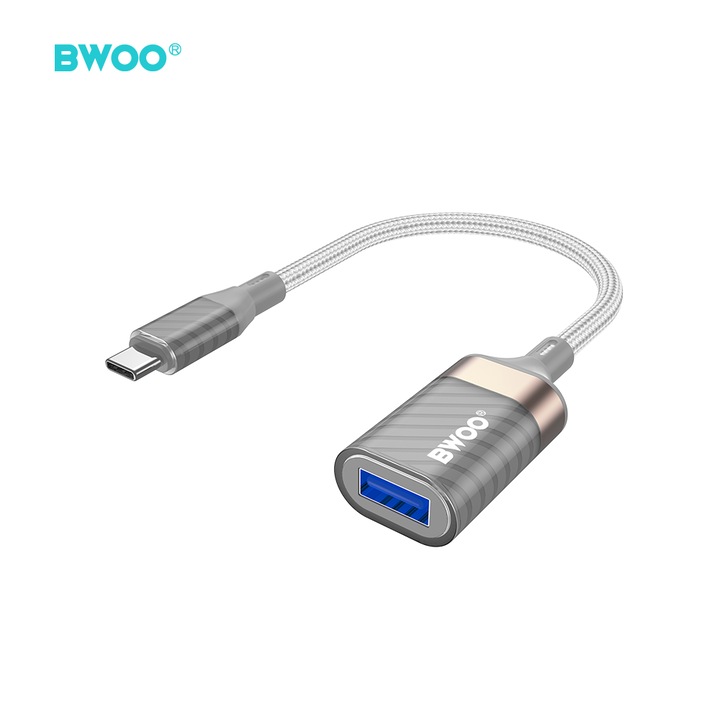 Adaptor USB-C la USB, 5 Gbps, gri