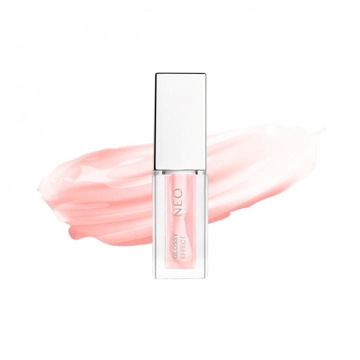 Luciu de buze, NEO MAKE UP, Glossy Effect, roz, 5ml