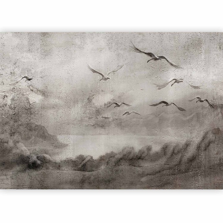 Fototapet Vlies - Swan flight - 350 x 256 cm
