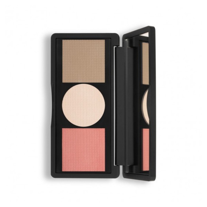 Paleta de Conturare, NEO Make Up Pro, 7,5g, iluminator, bronzer, multicolor