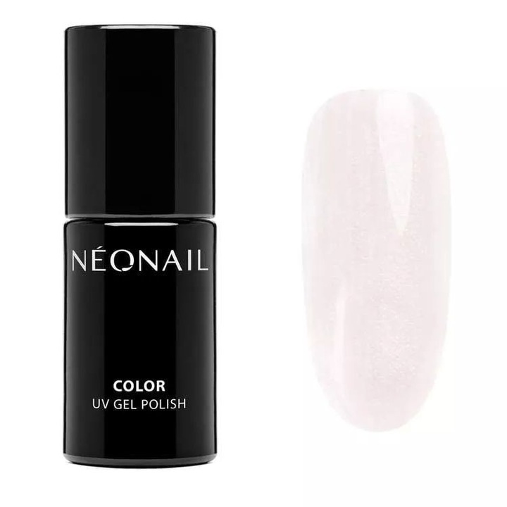 Oja hibrida NeoNail Peach Glaze, 7,2 ml, culoare piersica, luciu perlat