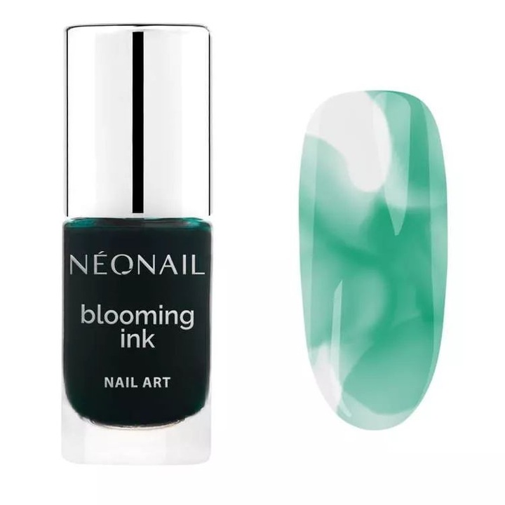 Oja Blooming Ink Green, NeoNail, efect blur, 7,2ml