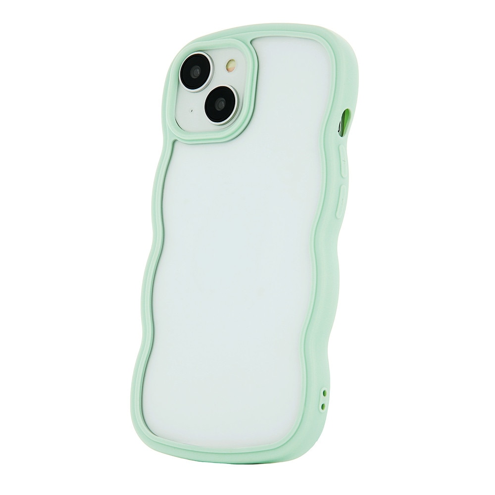 Husa Wave pentru iPhone 15, transparenta, 6,1", cu margini ondulate, protectie suplimentara
