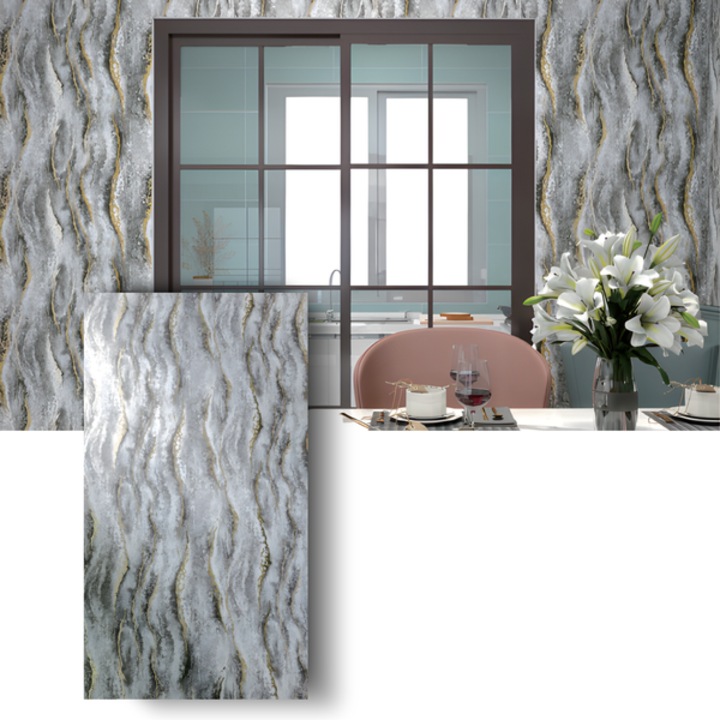 HOZRO márványhatású öntapadós tapéta, 1,2 × 3 m-es tekercs, 602-5 modell, elegáns megoldás prémium belső terekhez