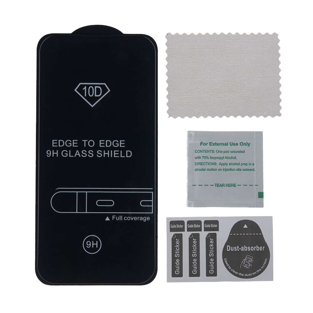 Folie protectie telefon, Szklo hartowane 10D, transparent, 0,4mm, set pentru Samsung Galaxy S25 Edge