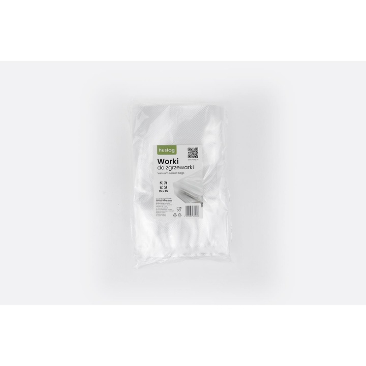 Set 50 pungi pentru vidat, 15x25 cm, pentru ambalare vacuum, incolor