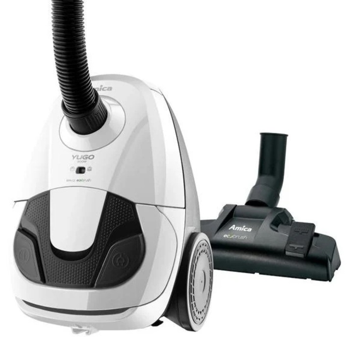 Aspirator fara sac Beko VCO32801AR, 800 W, Eco-ciclonic, Dubla filtrare Hepa, Rosu