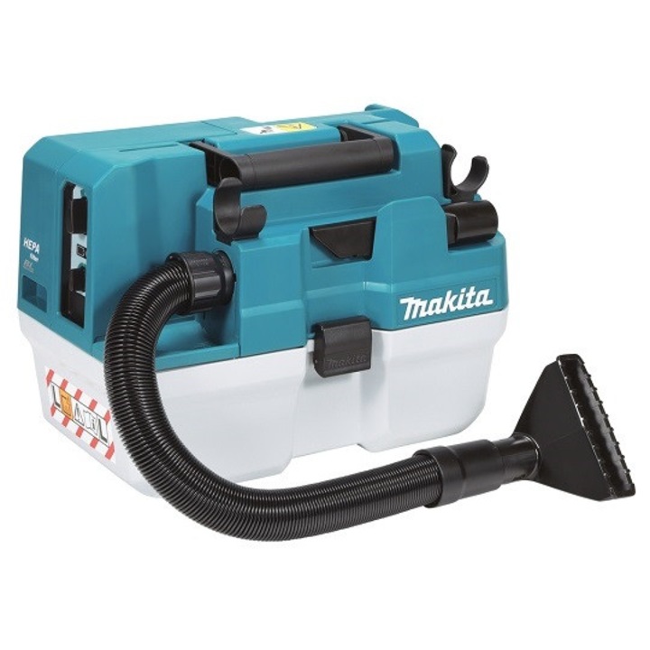 Aspirator portabil Makita VC014GLZ 40V max XGT, 7,5l, functie de suflare, dimensiuni 40x25,1x28,2cm