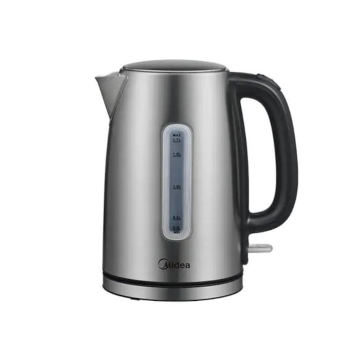 Fierbator electric Raven EC019B, 1,7 litri, 2200W, negru, cu baza rotativa, filtru anti-calcar