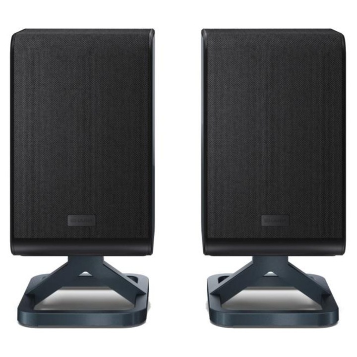 Boxe surround wireless Sharp HT-SPR52021, 200W, design minimalist, negru