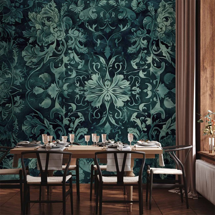 Fotótapéta Vízálló - Smaragd Keleti Minta - 400 x 280 cm