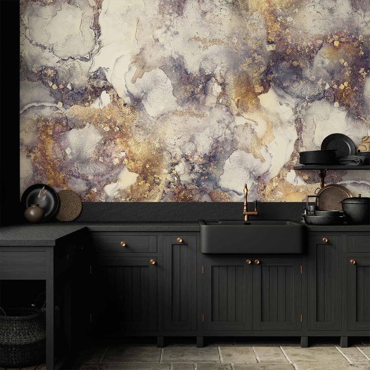 Fototapet Rezistent la apa - Golden Interweaver - 500 x 350 cm