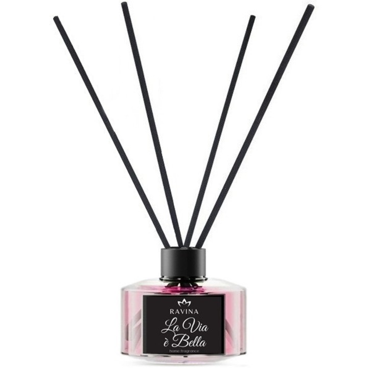 Ravina szobaillatosító diffúzor, La Via Bella, 100 ml, virágos-gyümölcsös, 4-6 hét