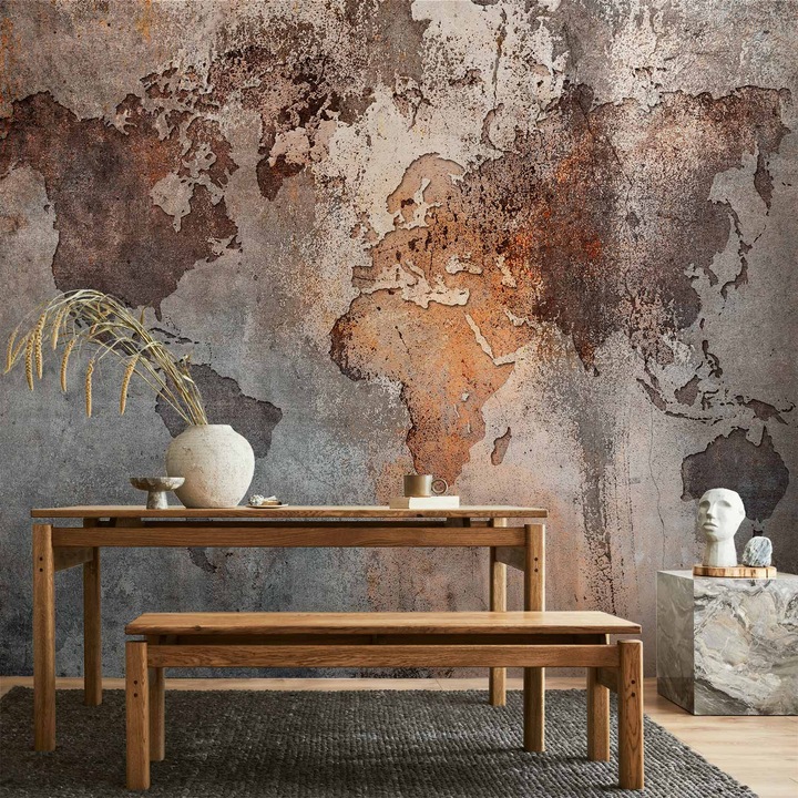 Vízálló fotótapéta - Map Colors - 450 x 315 cm