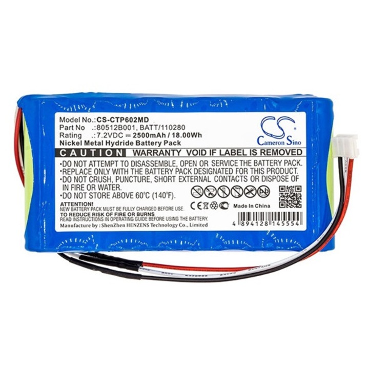 Cameron sino ni-mh akkumulátor, 7.2v, 2500mAh, kompatibilis criticare 602-14 kompatibilis-vel