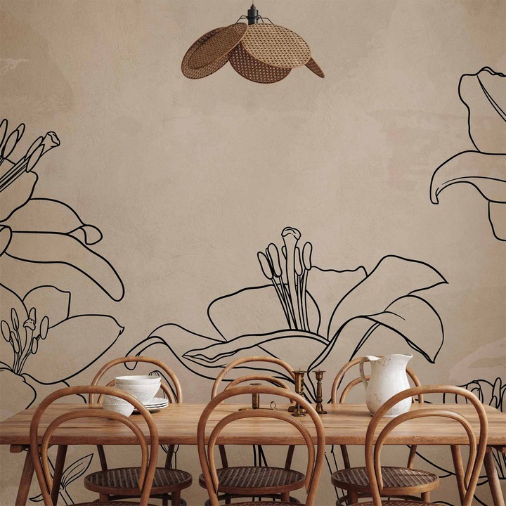 Fototapet Rezistent la apa - Sketch of nature - 500 x 350 cm