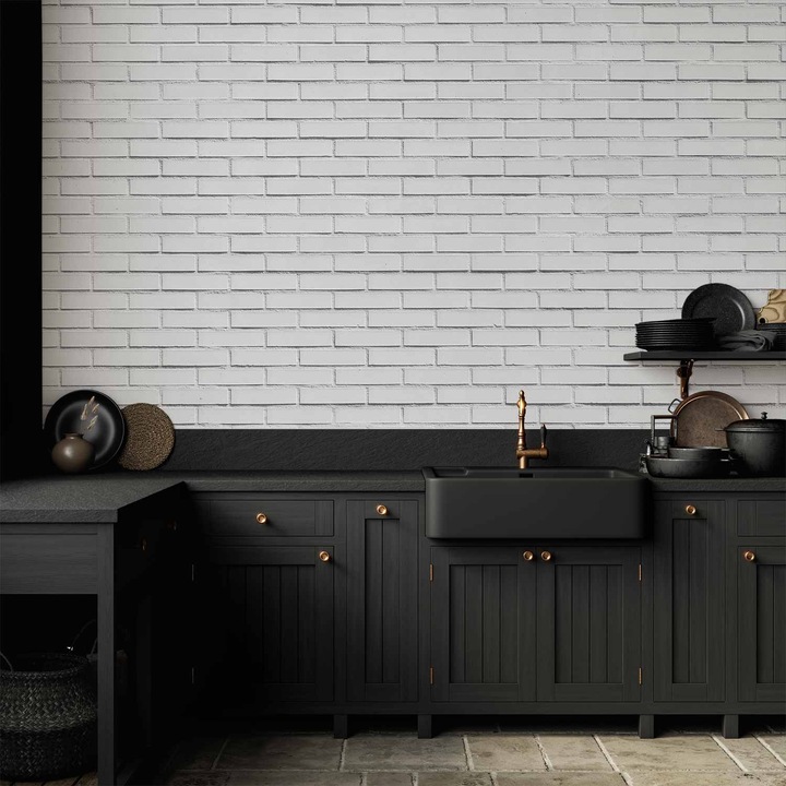 Fototapet Rezistent la apa - Snow Brick - 500 x 350 cm