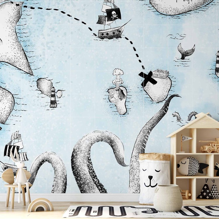 Vízálló fotótapéta - Kincses térkép - 500 x 350 cm